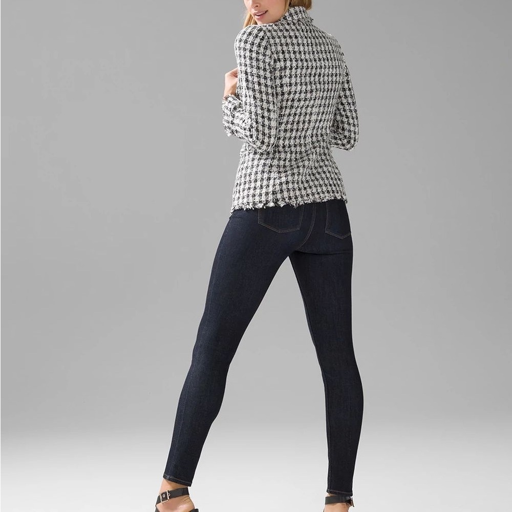 White House Black Market Houndstooth Studio Blazer NEW! - Picture 5 of 12
